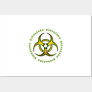 Green Biohazard Sign Posters and Art